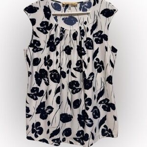 Nipon Boutique Black Floral Blouse L